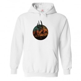 Minimalist LOTR Classic Unisex Kids and Adults Pullover Hoodie for Animated Movie Fans